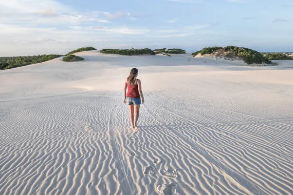 Caminhando na arei