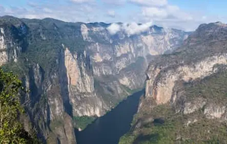 Visita guiada ao Sumidero Canyon saindo do aeroporto ou hotel Tuxtla Gutiérrez