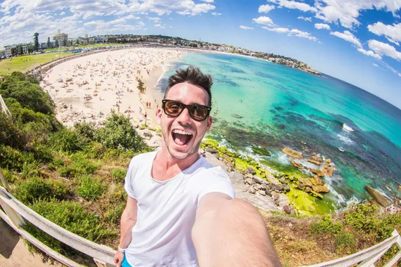 Selfie em Bondi Beach